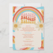 ボーッと婚約したバチェロレッテの週末の旅程 招待状 (裏面)