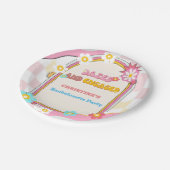 ボーッと婚約したバチェロレッテ70年代 ペーパープレート (アングル)