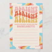 ボーッと婚約したバチェロレッテ アドバイスカード (正面)