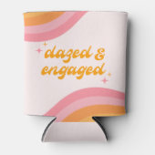 ボーッ婚約したド&グルービーピンク&オレンジ 缶クーラー (正面)