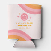 ボーッ婚約したド&グルービーピンク&オレンジ 缶クーラー (裏面)