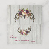 ボーッ素朴グの木のアントラーフローラテーブルカード プレイスカード (外部開封)