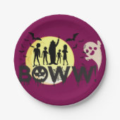 ボーッ!! – サプライズ不気味ハロウィーン ペーパープレート (正面)