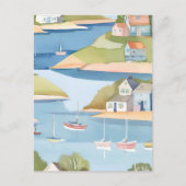 ボーツの入り江 | モダン水絵を描色 ポストカード (正面)