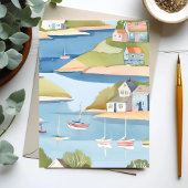ボーツの入り江 | モダン水絵を描色 ポストカード