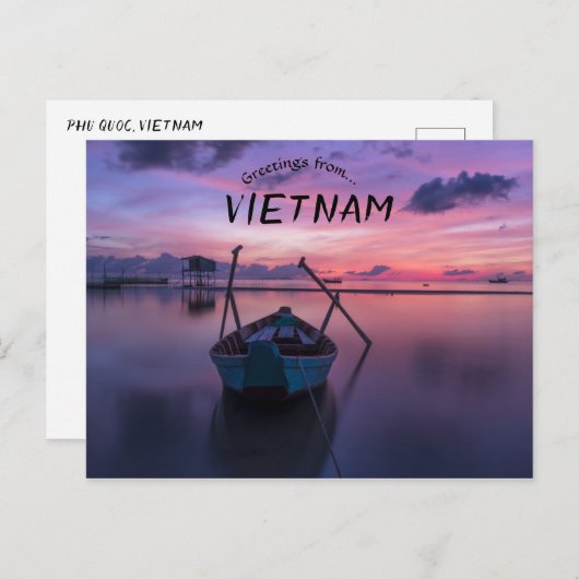 ボーツアットサンライズフーコックベトナム ポストカード (正面/裏面)