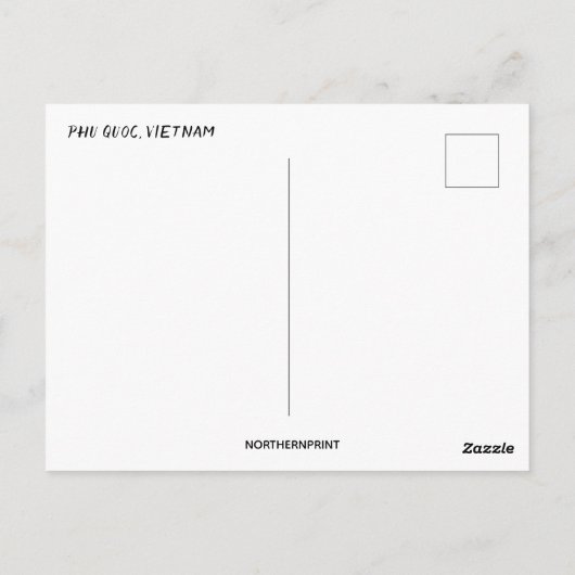 ボーツアットサンライズフーコックベトナム ポストカード (裏面)