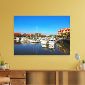 ボーツアットシェルターコーブマリーナヒルトンヘッドアイランドSC キャンバスプリント (インサイチュ (リビング))