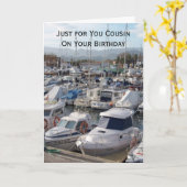 ボーツイパーソナライズされたシズ誕生日 カード (黄色い花)