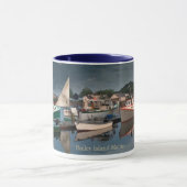 ボーツインハーバーオンベイリーアイランドメインコーヒーマグ マグカップ (中央)