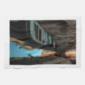 ボーツオンカナルウォーターヴェニスイタリア建物 キッチンタオル (横)