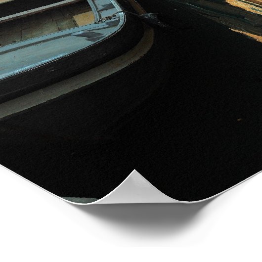 ボーツオンカナルウォーターヴェネツィアイタリア建物 ポスター (角)