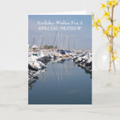 ボーツパーソナライズされた甥誕生日 カード (黄色い花)