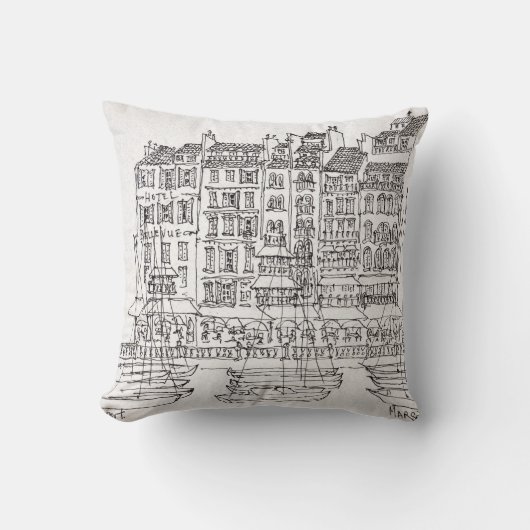 ボーツビューポート|マルセイユ（フランス） クッション (正面)