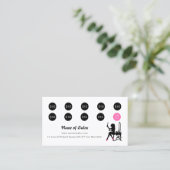 ボーティシアンピンクアンドブラック女の子らしい女の子サロンロイヤリティ ロイヤリティカード (スタンド正面)