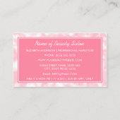 ボーティシエレガントアンピンク《写真》ぼけ味美しいサロン 名刺 (裏面)