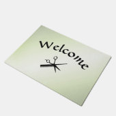 ボーティシャンデザインアップルグリーン ドアマット (アングル)