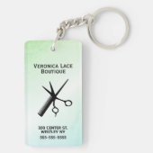 ボーティシャンデザインブルーグリーン キーホルダー (裏面)