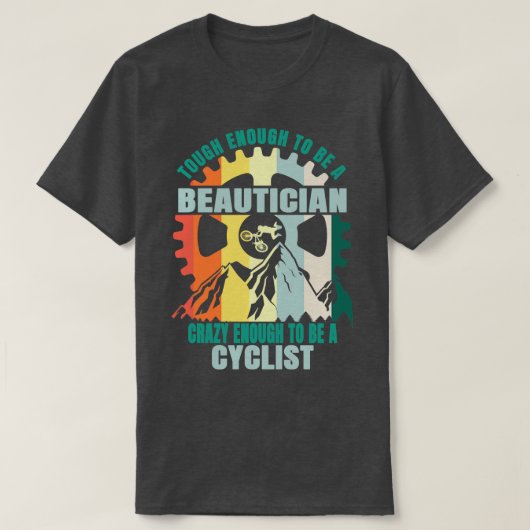 ボーティシャンバイクもしくは自転車に乗る人デザイン Tシャツ (デザイン正面)