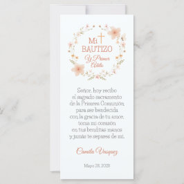 ボーティスフェイスウォーターカラーピンクの花ブックマーク