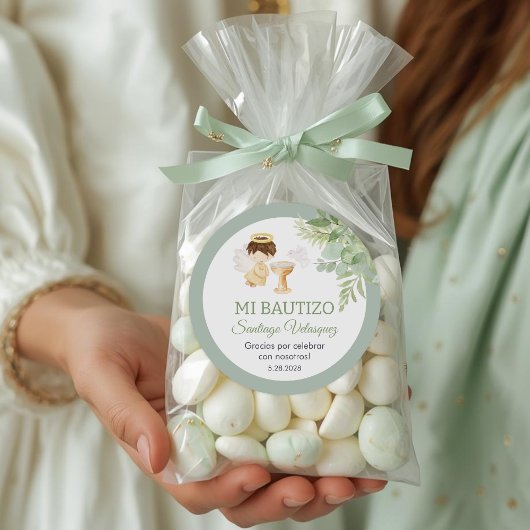 ボーティゾボーイエンジェルの洗礼は贈り物を好む ラウンドシール