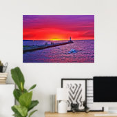 ボーティングアットサンライズ ポスター (ホームオフィス)