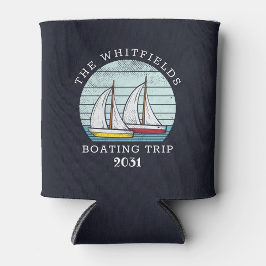 ボーティンセーリングレースカスタムファミリーサマーバケーション 缶クーラー (正面)