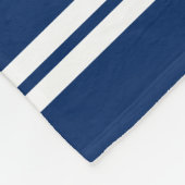  ボーテ航海のィング・ネービー・ブルー・ボート・ネーム・セーリング フリースブランケット (角)