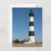 ボーディアイランドライトハウスアウターバンクスNCポストカード ポストカード (正面/裏面)