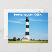 ボーディアイランドライトハウス – アウトターバンクスNC ポストカード (正面/裏面)