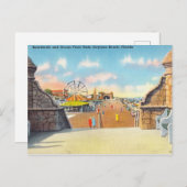 ボーディングウォーク海フロントパーク、デイトナビーチ、フロリダ ポストカード (正面/裏面)