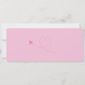 ボーディングパスサプライズ航空会社チケットガールズトリップ 招待状 (裏面)