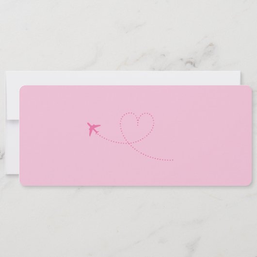 ボーディングパスサプライズ航空会社チケットガールズトリップ 招待状 (裏面)