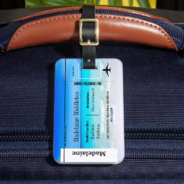 ボーディングパスシー海シーン ラゲッジタグ