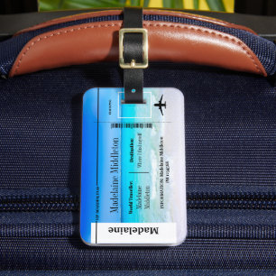 ボーディングパスシー海シーン ラゲッジタグ