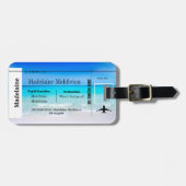 ボーディングパスシー海シーン ラゲッジタグ (正面横)