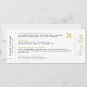 ボーディングパスチケット旅行テーマラージ座席表 (裏面)