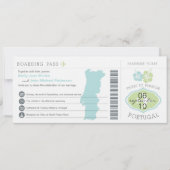 ボーディングパストゥポルトガル結婚式招待状 招待状 (正面)