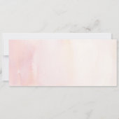 ボーディングパストロピカルフローラ誕生日チケットインヴィ 招待状 (裏面)