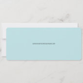 ボーディングパスパームトロピカルデスティネーションウェディング 招待状 (裏面)