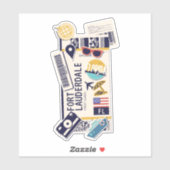 ボーディングパスフォートローダーデールフロリダ州 シール (シート)