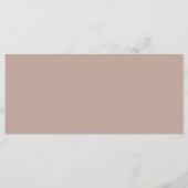 ボーディングパスベージュニュートラルデスティネーションウェディング メニュー (裏面)