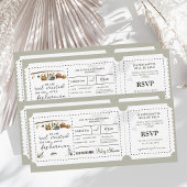 ボーディングパス漁師ボーイトラベル赤ちゃんシャワー 招待状