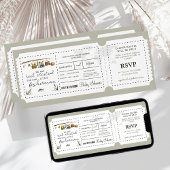 ボーディングパス漁師ボーイトラベル赤ちゃんシャワー 招待状