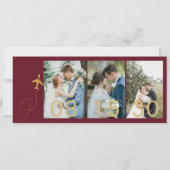 ボーディングパス 保存日付 | 目的地 ウェディング 招待状 (裏面)