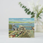 ボーデン湖の歴史的船舶 カーフェリー ポストカード (スタンド正面)