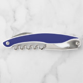 ボートいかりネイビーパーソナライズされた ソムリエナイフ (裏面)