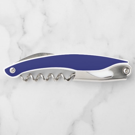 ボートいかりネイビーパーソナライズされた ソムリエナイフ (裏面)