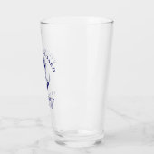 ボートいかりネイビーブルーパーソナライズされた タンブラーグラス (左)