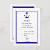 ボートいかりネイビー結婚ズ 出欠カード (正面/裏面)